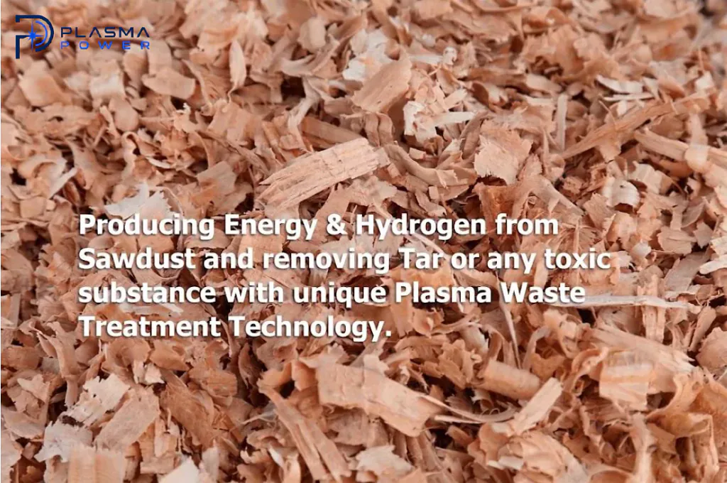 Production of syngas from wood chips